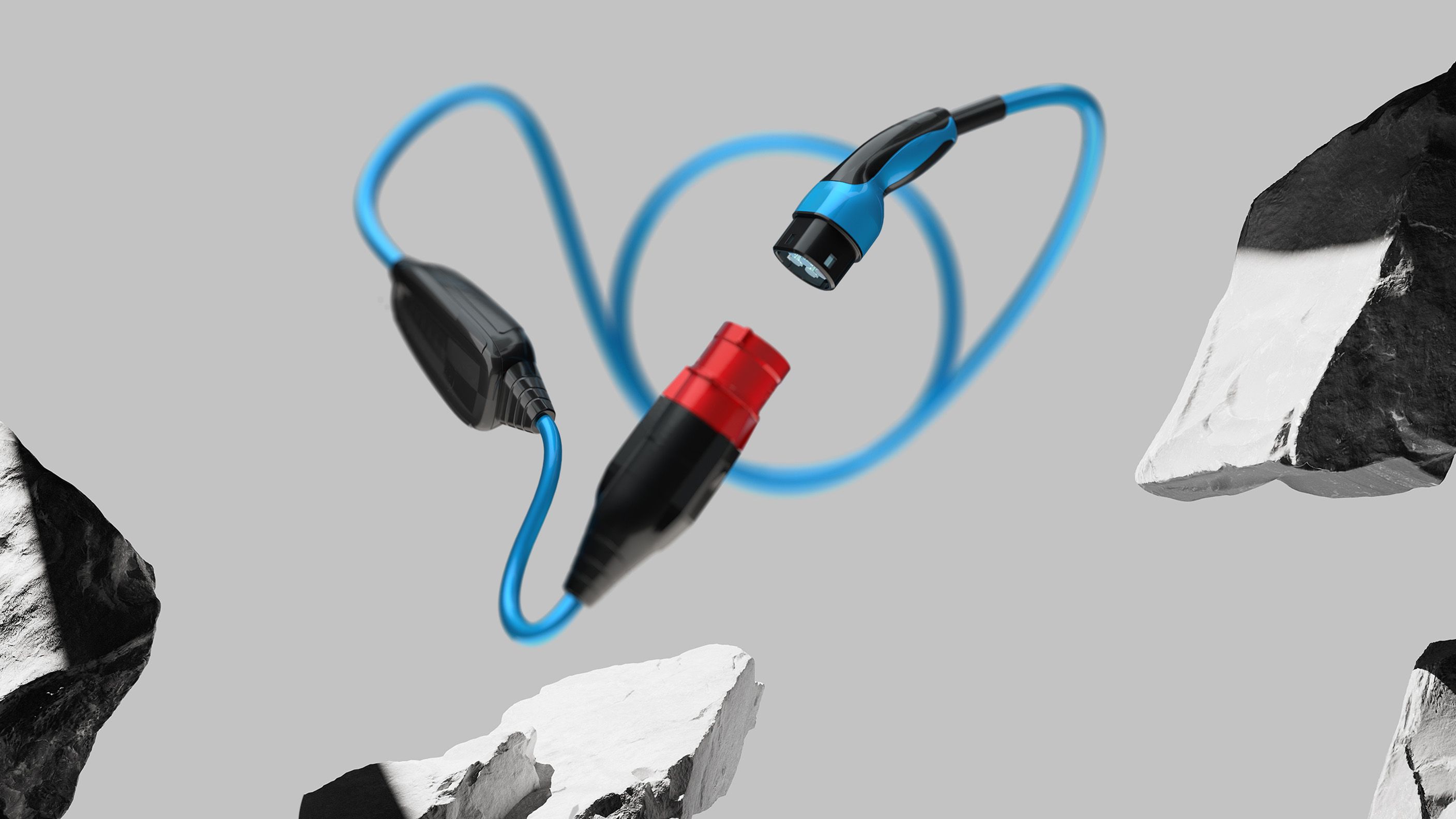 POWER2Go cable between boulders