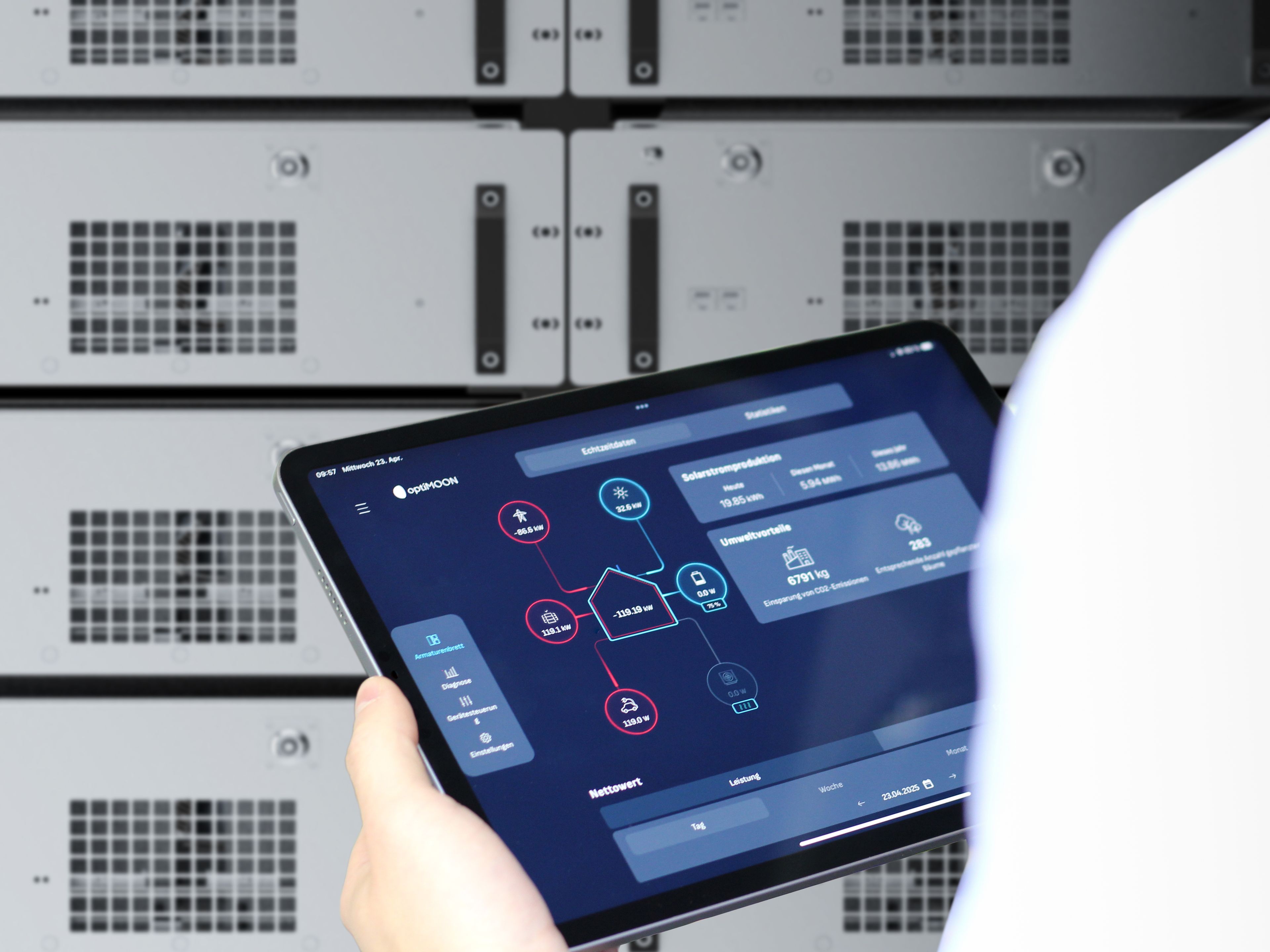 optiMOON Industrial Controller za nadzor in upravljanje energetskih sistemov.